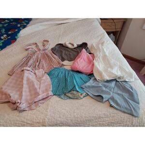 Vintage Lot Of Seven Pieces Of Toddler clothes 40s 50s Some Need Repair As Is